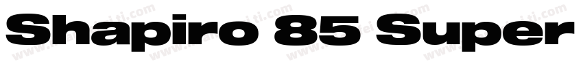 Shapiro 85 Super Hea字体转换